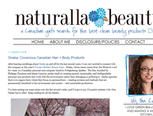 Tablet Screenshot of naturallabeauty.com